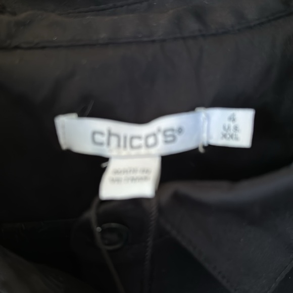 Chico's Classic Black Hi Low Popover Dress XXL NWT - Picture 4 of 6